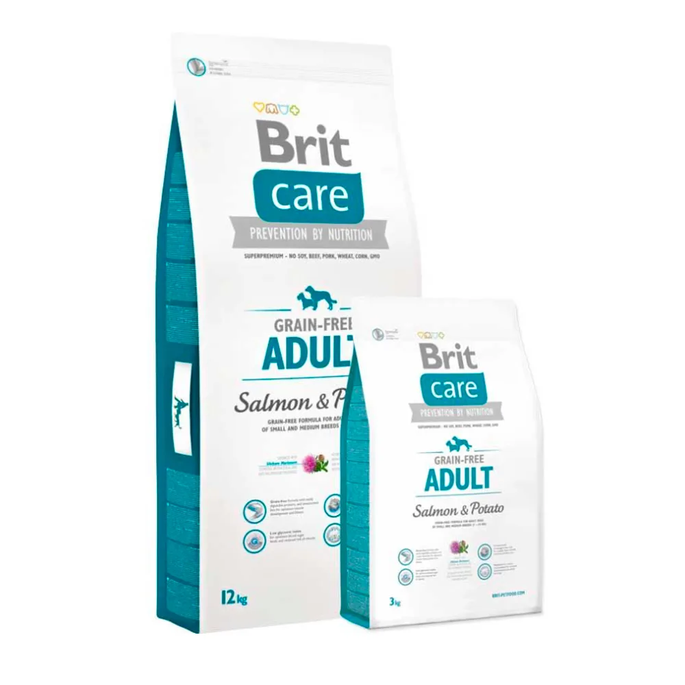 Brit Care Salmón y Papas Grain-Free para Perros Raza Pequeña y Mediana