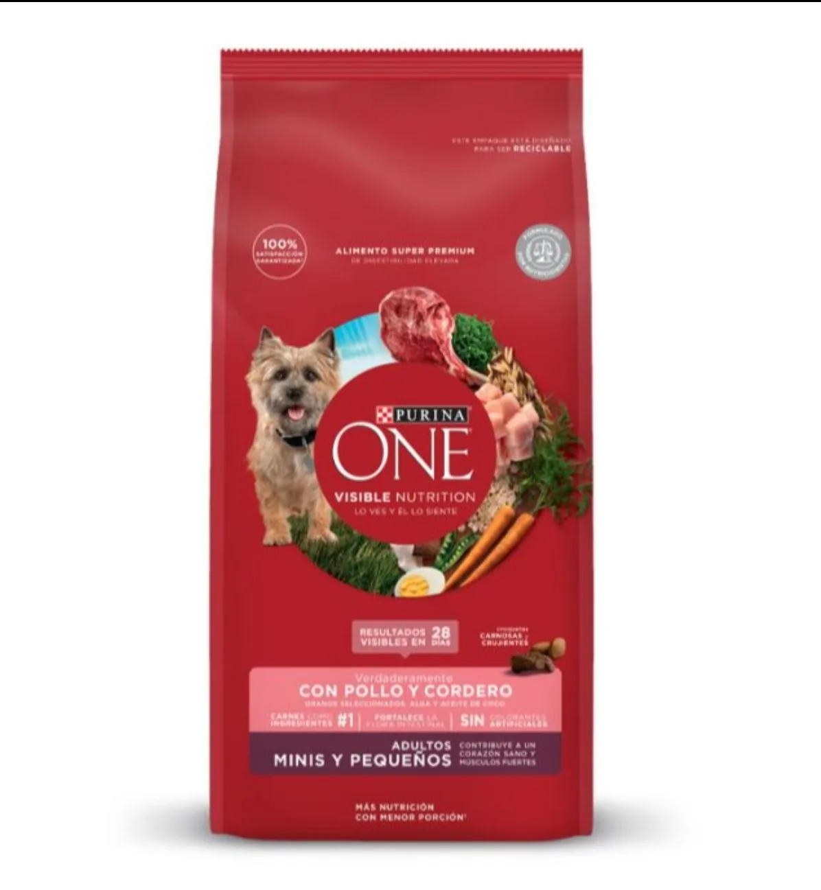 Purina One Pollo y Cordero para Perros Mini y Pequeños 2 Kg