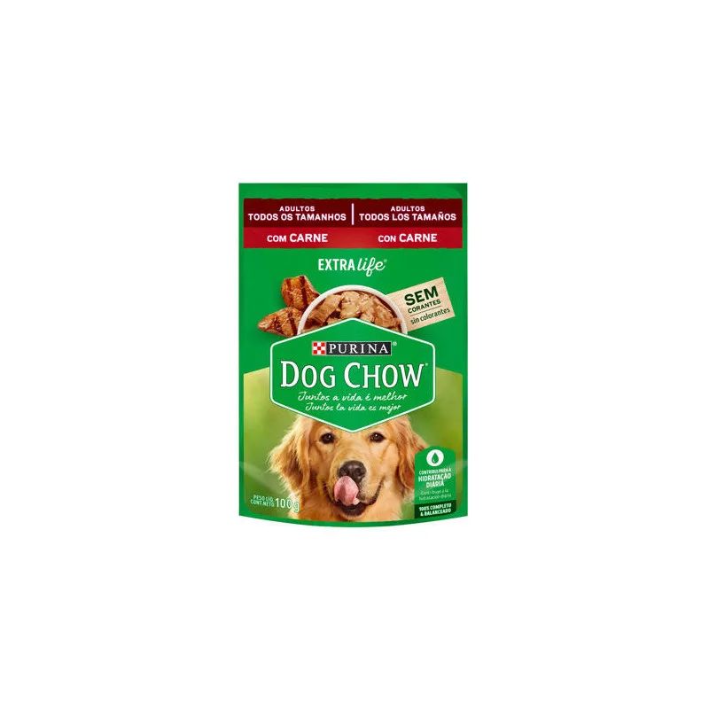 Dog Chow Sachet Razas Pequeñas Carne 100 Gr
