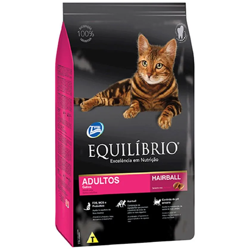 Equilibrio Gatos Adultos Hairball 1.5 Kg