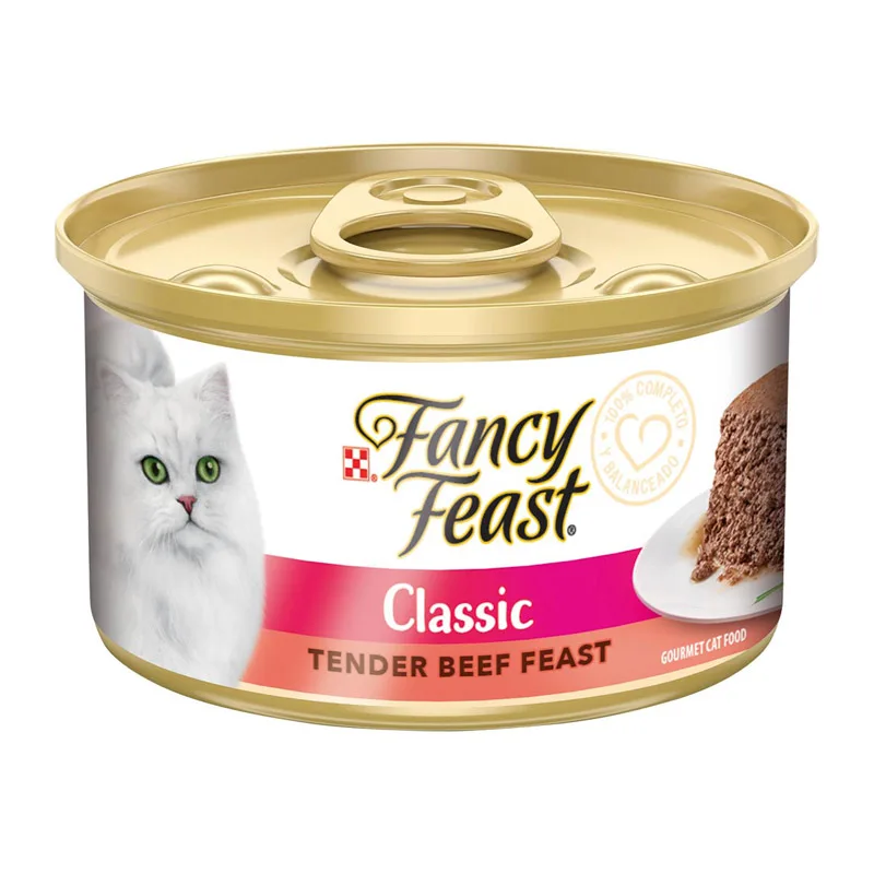 Fancy Feast - Mousse Carne para Gato Lata 85 Gr