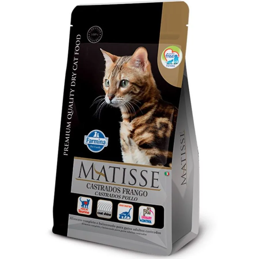 Matisse Farmina Felino Alimento Seco Castrados Frango 2 Kg