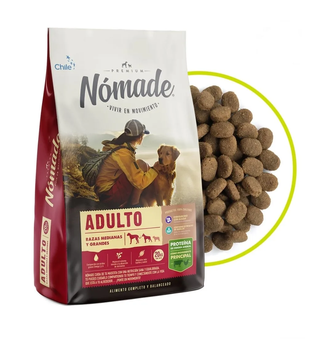 Nomade Adulto Raza Mediana y Grande 20kg