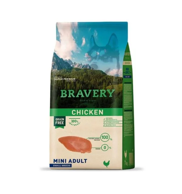 Bravery Chicken Mini Adult Small Breeds  2 - 7 Kg