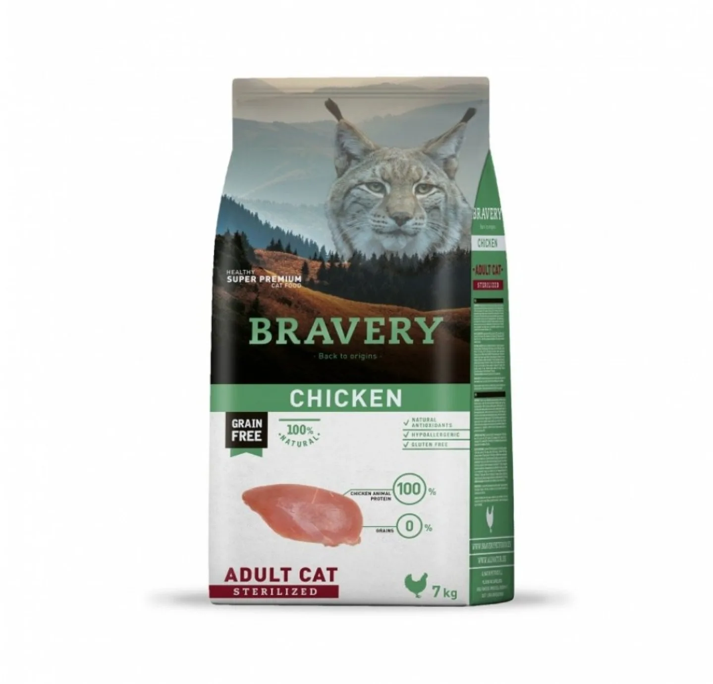 Bravery Chicken Gato Adulto Esterilizado 2 Kg